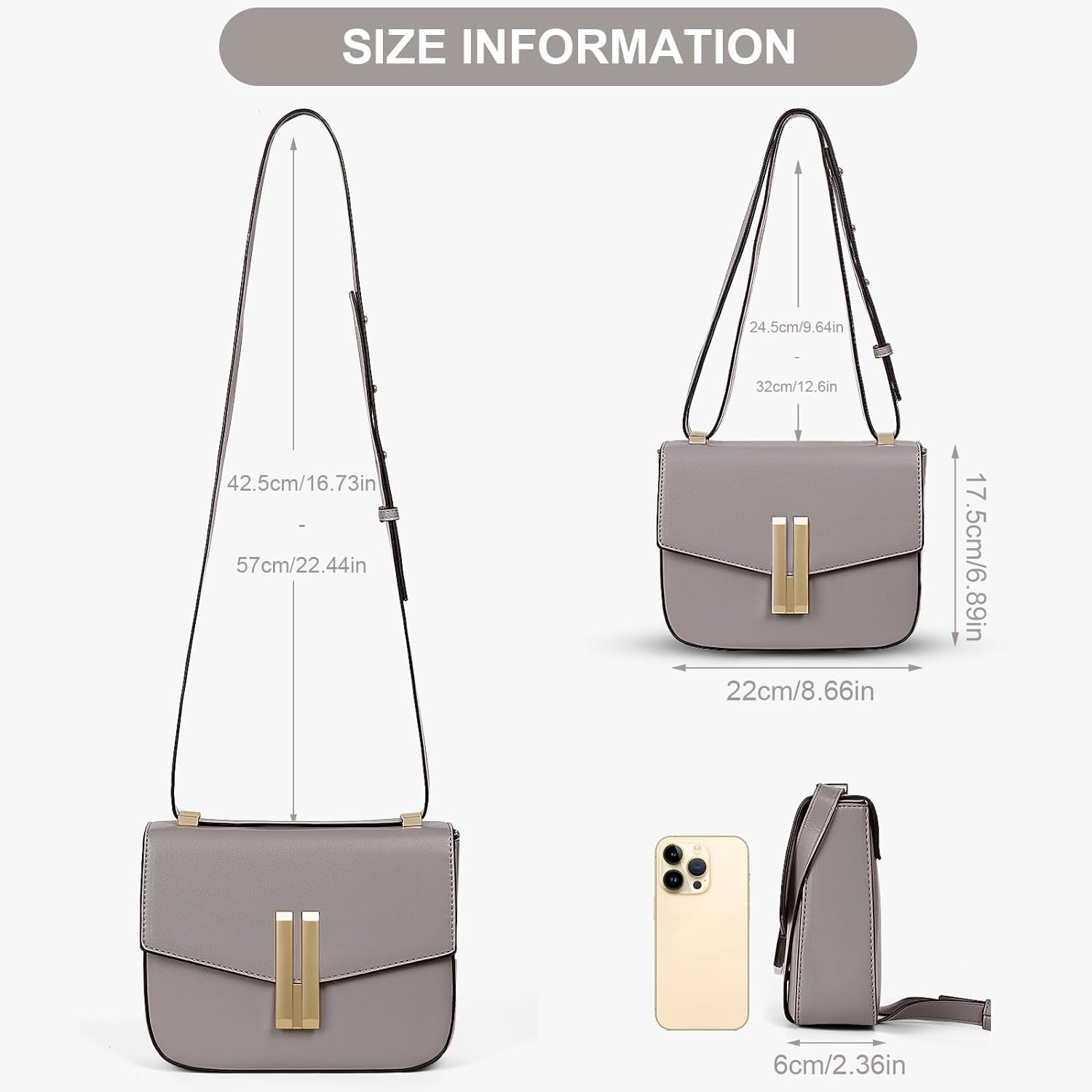 Juoxeepy Small Crossbody Bags for Women Shoulder Bags Trendy Shoulder Purse Satchel Handbag with Flap Closure