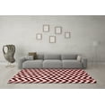 thumbnail image 3 of Ahgly Company Indoor Round Abstract Red Contemporary Area Rugs, 5' Round, 3 of 4