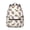 Saint Bernard and, variant on Boston Terrier and Floral Orange Pattern Backpack for School, Cute School Bag with Adjustable Shoulder Straps and Padded Back, 15.3"x11"x7.1"