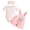 A01-A2 Pink, variant on Baby Girl Clothes Suspender Skirt Long Sleeve Ruffled Romper + Elephant Jeans Dress + Headband Fall Spring Outfits Pink,Size 12-18 Months