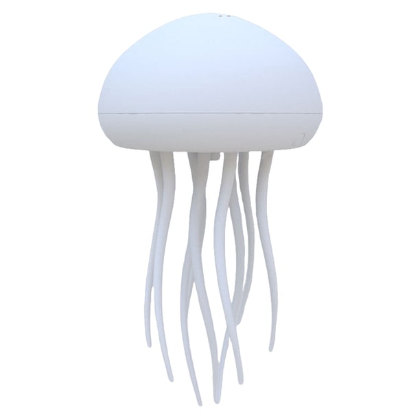 Luz nocturna 3D de medusa con tentáculos giratorios para decoración de dormitorio (Haging).