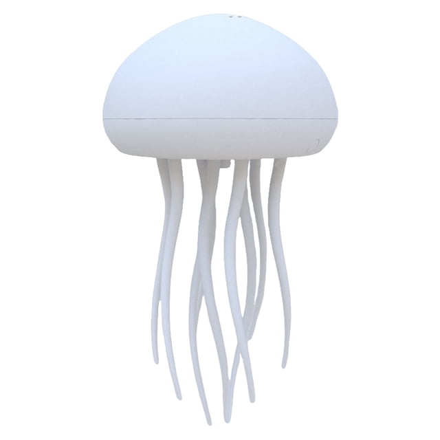 Luz nocturna 3D de medusa con tentáculos giratorios para decoración de dormitorio (Haging).