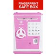 thumbnail image 1 of Hucha de juguete Like Caja fuerte huella digital cajero automático máquina dinero moneda rosa, 1 of 2