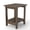 Dark Brown, variant on Ayaya 2-Tier Adirondack Side Table, 17" Solid Wood Square End Table, Outdoor Patio Table for Living Room, Porch, Poolside – Weather Resistant Black