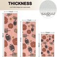 thumbnail image 4 of Pink Football and Drinks Pattern Kitchen Rugs Sets Of 3,Kitchen Runner Rugs Non Skid Washable,Decorative Kitchen Floor Mats for Kitchen,Sink,Laundry,17"x30"+ 17"x47" + 17"x59", 4 of 6