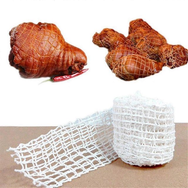 5 Meter 2 Roll Meat Net, Ham Sausage Net, Grilled Chicken Barbecued Pork Sausage Bag, Cooked Food Binding Wire Elbow Net