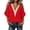 Red, variant on Womens Summer Tops Color Block V-Neck Batwing Sleeve Blouse, Casual Cold Shoulder Top