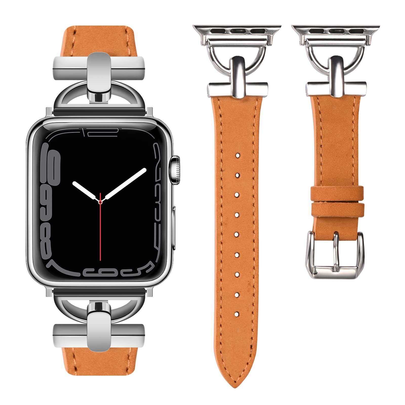 Wearlizer Leather Band Compatible with Apple Watch Band Women