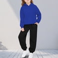 thumbnail image 2 of Ixbnca Sweatsuit for Kids Long Sleeve Hoodie Drawstring Pockets Jogger Sweatpants Workout Sports Tracksuit Outfit, 2 of 7