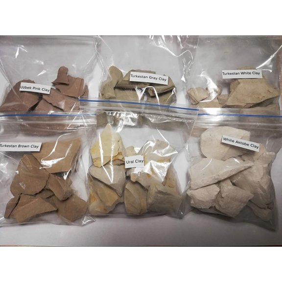 Set de arcilla comestible olgachalkshop 6 tipos 450 g