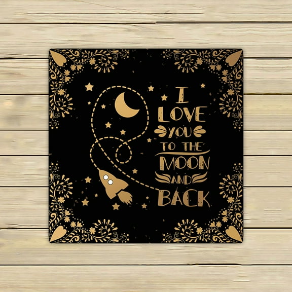 ABPHQTO Valentine'S Day I Love You To Moon Back Quote Towels,Beach Bath Pool Sprot Travel Hand Spa Towel 13x13 Inch