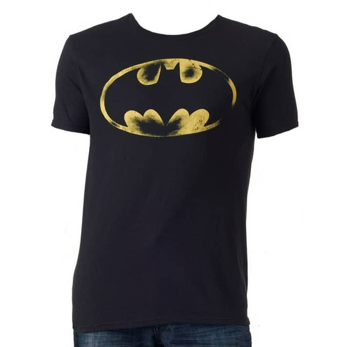 Batman Logo DC Comics Distressed Logo Men's T-Shirt - Walmart.com