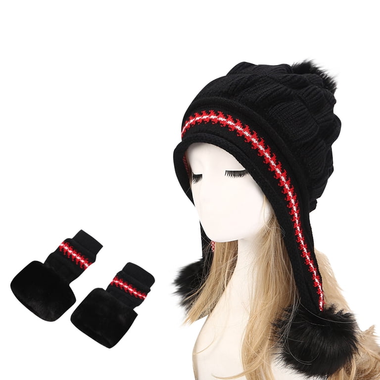Winter Hats for Women Fleece Lined Beanie Knit Chunky Womens  display picture 1