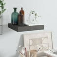 thumbnail image 1 of vidaXL Floating Wall Shelf High Gloss Grey 23x23.5x3.8 cm MDF, 1 of 4