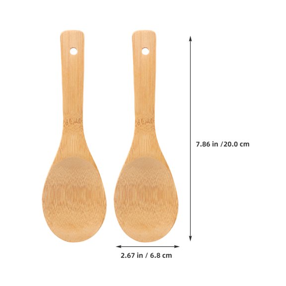 Masteelf 2-Pack Rice Serving Spoons, Reusable Non-Stick Rice Scoops for Kitchen, Ideal Utensils for Rice Cooker and Serving