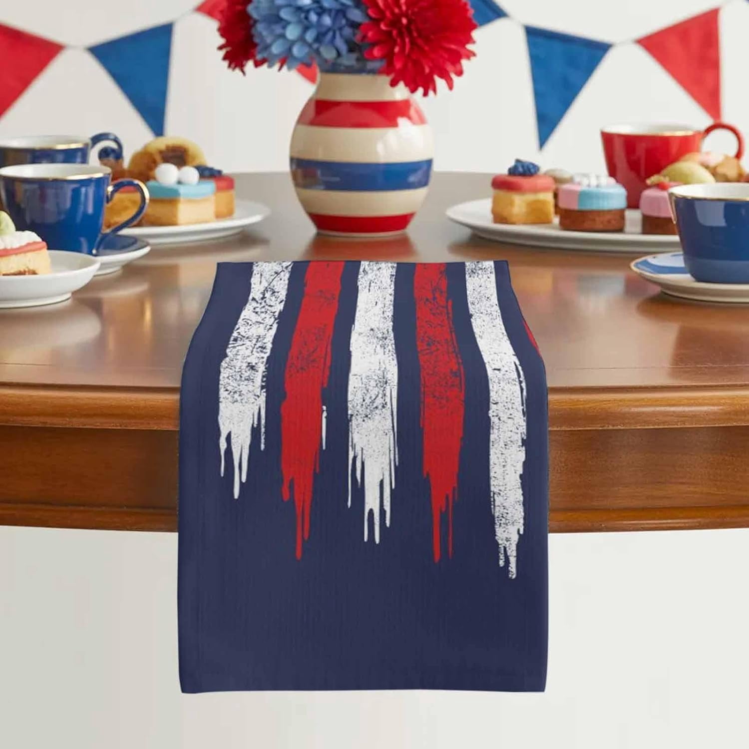 250 Years America Kitchen Towel th Anniversary Red White Blue Quick Dry Absorbent Dish Towels Soft Microfiber Cloth Dishcloth for Kitchen Cooking Baking 18 x 26 Inch, 2 Pack