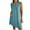 02-Blue, variant on Atogsazn Summer Dress for Women 2025 Casual V Neck Linen Baggy Short Sleeve Dresses Fashion Loose Clothes 01-Black L