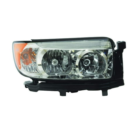 Subaru Forester Headlight Replacement 2006-2008 Subaru Forester Aftermarket Passenger Side Front Head Lamp Assembly 84001SA461 NSF ()