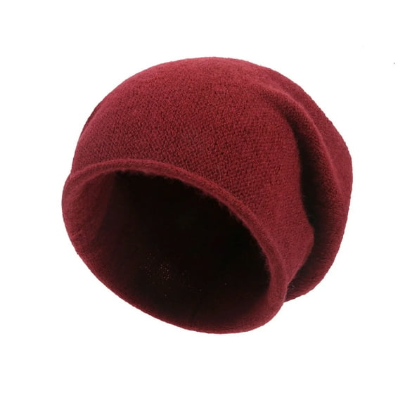 TELOLY Beanie Running Hat Knit Beanie Winter Hats For Men And Women Warm Soft & Stretchy Daily Ribbed Lightweight Toboggan Cap Winter Hats Wine One Size