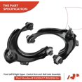 thumbnail image 3 of A-Premium 12Pcs Front Suspension Kit Upper Control Arm and Ball Joint Assembly Sway Bar Link Tie Rod End Rack and Pinion Bellow Compatible with Honda Accord 2003 2005-2007 Acura TSX 2004-2008 2.4L, 3 of 9