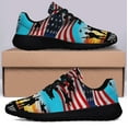 thumbnail image 3 of Thank You Veterans Memorial Day American flag Shoes Sneakers for Women Men Black Size 8, 3 of 7