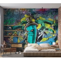 Tiptophomedecor Street Art Wallpaper Wall Mural - Graffiti Maker
