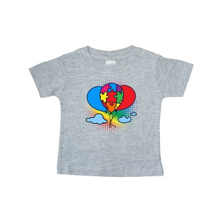 

Inktastic Autism Awareness Puzzle Ribbon Balloon Gift Baby Girl T-Shirt