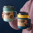 thumbnail image 2 of Portable Breakfast Cup Oatmeal Cup Cereal Nut Yogurt Mug Snack Cup Soup Mug Microwave with Lid Spoon for Kitchen Tool, 2 of 6