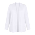 thumbnail image 4 of Sevevn Women's Open Front Long Sleeve Lightweight Loose Cardigan with Pockets White S, 4 of 8