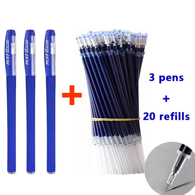 Senbaida Gel Pen Set, Bullet Tip, 0.5 mm, Assorted Ink Colors, 23 Count