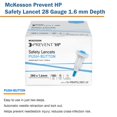 McKesson Prevent HP Safety Lancet 28 Gauge Needle 1.6 mm Depth 1 Box(s