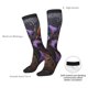 thumbnail image 4 of Fotbe Ornate Purple Floral Vase Calcetas Divertidas Estampadas para Hombre y Mujer, Calcetas de Algodón hasta la Rodilla para Caminar, Correr, Enfermería y Embarazo, 4 of 6
