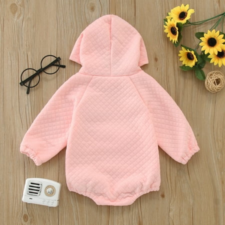 

Gubotare Baby Bodysuit Baby Girls One Piece Short Sleeve Ripped Demin Jeans Ruffle Romper Sunsuit Outfits Jumpsuit Pink 6-12 Months