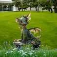 thumbnail image 2 of Uiz Merueh Cartoon Dragon Statue Outdoor Garden Accessories Outdoor Decor for Patio, House, Garden, Yard Supplies, 2 of 7