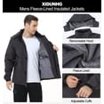 thumbnail image 5 of Xidunhg Men's Winter Skiing Jackets Water Resistant Warm Fleece Coats Parka Raincoats Snowboard Jacket with Hood Multi-Pocket Carbon Gray 2XL, 5 of 14