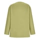 thumbnail image 4 of Camisas de Manga Larga Casual de las Mujeres Lino Mezcla V Cuello Color Sólido Suelto Ajuste Superior Transpirable para Primavera Verano, 4 of 6