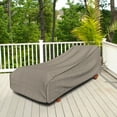thumbnail image 5 of Budge XLarge Brown / Beige Patio Outdoor Chaise Cover, English Garden, 5 of 8