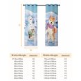 thumbnail image 6 of Winter Dog Blackout Curtains for Bedroom/Living Room, Cute Cat Snowman Snowflake Thermal Insulated Kitchen Drapes with Grommets, Light Blocking Window Treatment, 2 Panels 27.5" x 39", 6 of 7