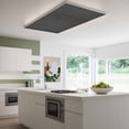 thumbnail image 3 of Black Burlap Texture Magnetic Fluorescent Light Covers for Ceiling Lights 2 x 4 Feet, Farmhouse Vintage Black Office Classroom Kitchen Drop Ceiling Light Covers Lighting Filters Shade Panel 3 Packs, 3 of 9