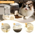 thumbnail image 6 of Serenable 2 in 1 Automatic Pet Feeder Water Dispenser Portable Travel Supplies Cat Food Bowl Food Container for Kitten Small Dogs Bunny Clear, 6 of 9