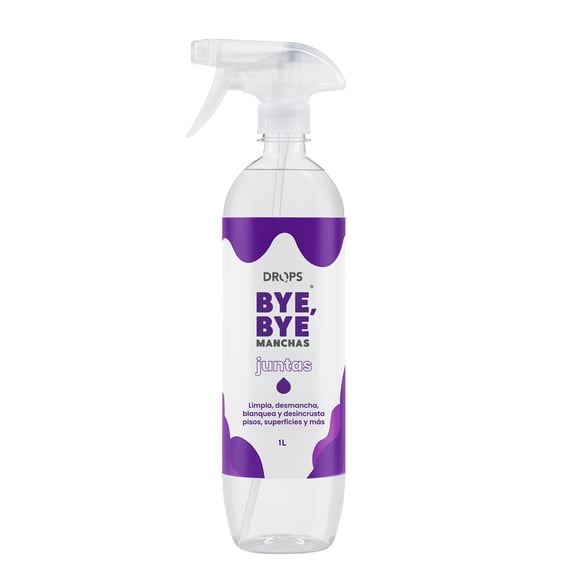 Drops Desmanchador de Boquilla 1000ml. Quita Sarro. Drops Desmanchador de Juntas. Desmanchador de Pisos. Removedor de Sarro Baño. Cerámica, Baldosa, Azulejos, Vitropiso para casa. Biodegradable