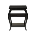 thumbnail image 2 of Bowery Hill Mid Century 2 Shelf Wood End Table in Black, 2 of 5