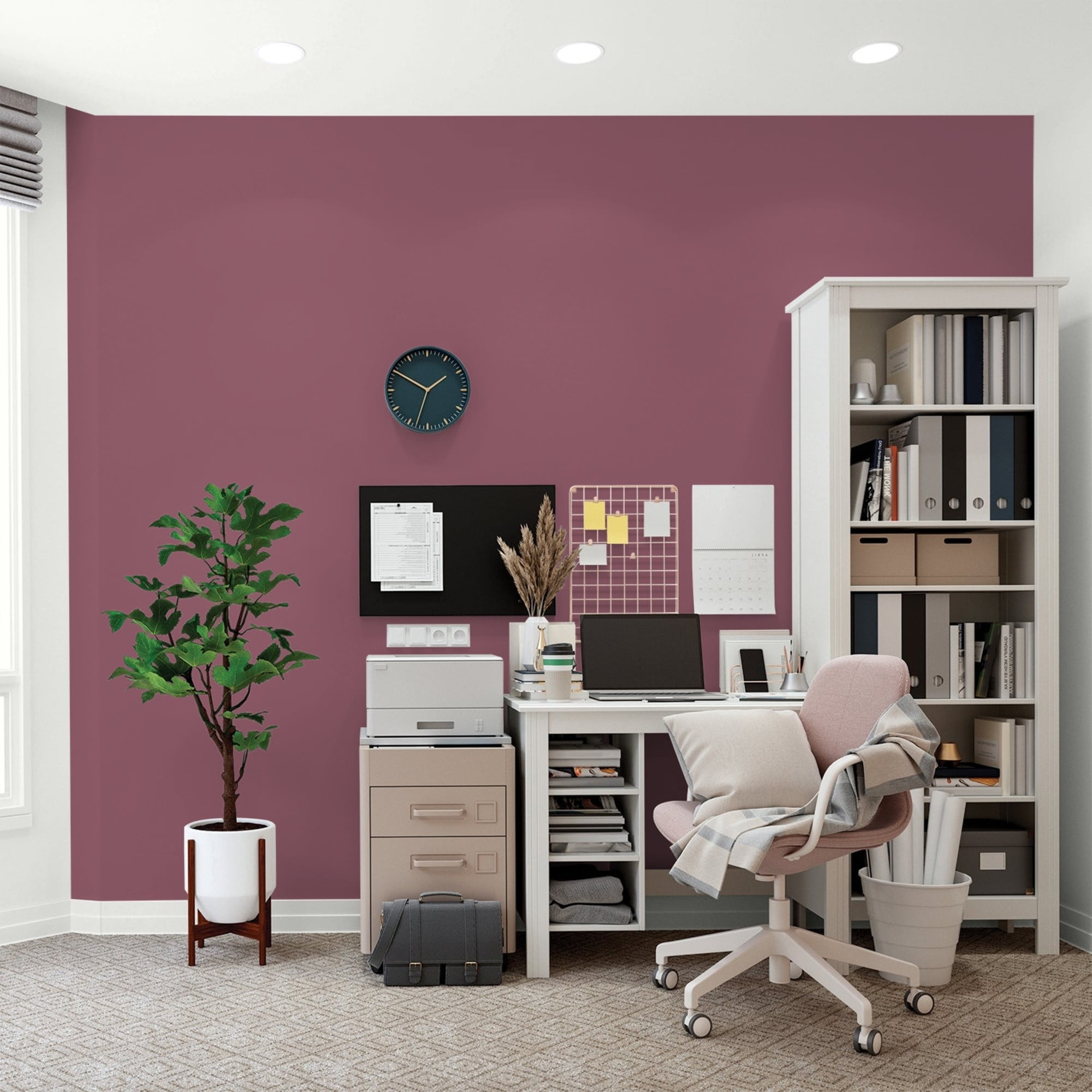 Glidden Spred Cabernet / Purple, Flat Interior Paint with Primer, 1 Gallon