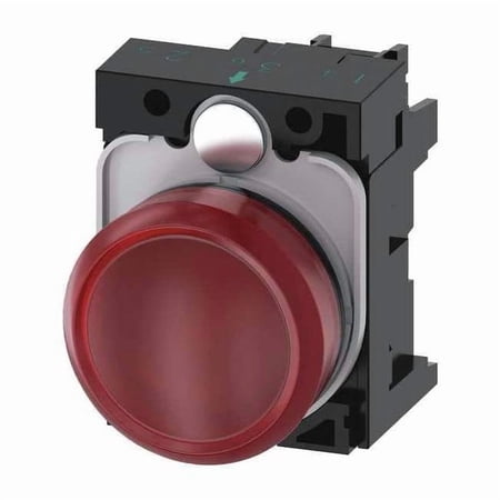 Pilot Light Complete,Round Shape,Red 3SU1102-6AA20-1AA0