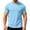 #Light Blue, variant on DPTALR Men's Summer Loose Breathable Solid Color Crew Neck Short Sleeve Casual T-shirt with Pockets,Khaki, L