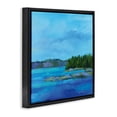 thumbnail image 2 of Stupell Industries Rustic Lodge Tranquil Blue Cove Black Floating Frame Canvas Art, 18 x 18, by Lynn Ericson Fine Art, 2 of 8