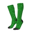 thumbnail image 2 of JUNZAN Fun Novelty Knee Warmer High Socks-Green Glitter, 2 of 9