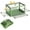 Green, variant on WYZworks Collapsible Storage Boxes with 5 sides Opening - Foldable Stackable Plastic Storage Box Tote w/Wheels Designed for Clothing, Snack Pantry, Toys, Side Latching Locks - 95L - Green