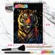 thumbnail image 5 of Libro de arte para rascar de animales para adultos - Arte para rascar de la serie de animales coloridos | Arte de lámina de pintura para rascar para adultos | Libros de la serie de animales para rasca, 5 of 5
