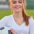 thumbnail image 3 of NICKSUN Stocking Stuffers Christmas Gift- Softball/Football/Volleyball/Soccer/Basketball Necklace for Women,Infinity Necklace Sport Accessories Birthday Christmas Gifts for Players Fan Coach Team, 3 of 6